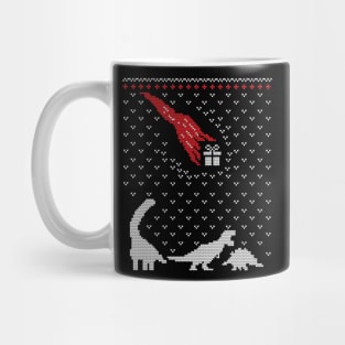 The Last Christmas Gift - Ugly Christmas Sweater Dinosaur Lover Gift Mug